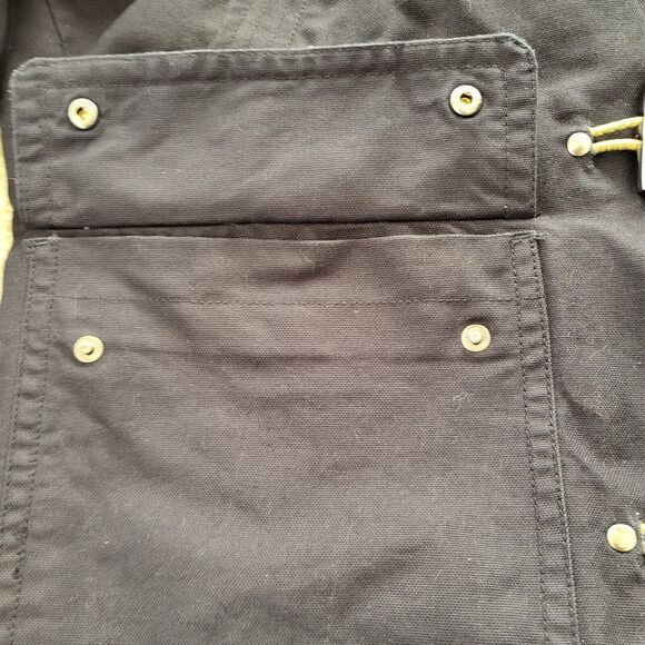 H&M Hooded Jacket Womens Size 42R Navy Heavyweight Barn Jacket Utility Jacket - Picture 6 of 10